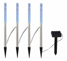 Комплект из 4 наземных низких светильников Globo Solar 33247