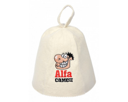 Шапка для бани универсальная Alfa самец