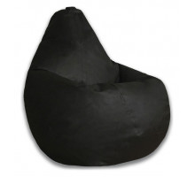 Кресло-мешок Черная ЭкоКожа XL