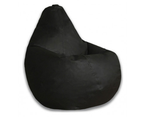 Кресло-мешок Черная ЭкоКожа XL