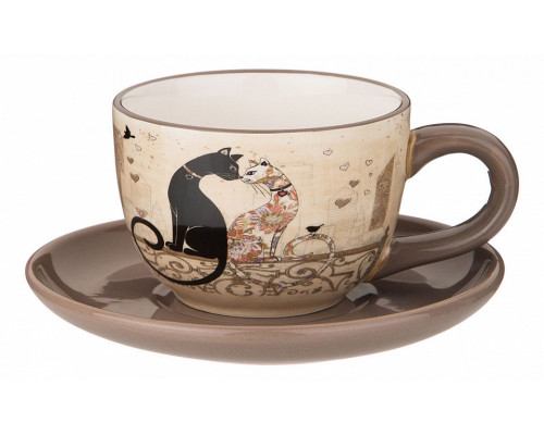 Чайная пара (220 мл) Парижские коты 358-1747