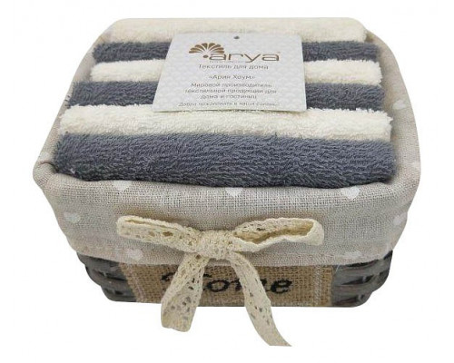 Набор из 6 полотенец для рук (30x30 см) Home