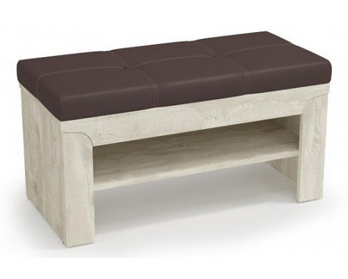 Банкетка-стеллаж для обуви Лючия 33.21