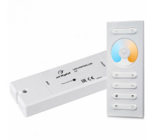Контроллер-регулятор ЦТ с пультом ДУ Arlight SR-2839 SR-2839MIX White (12-24V, 2x5A, ПДУ)