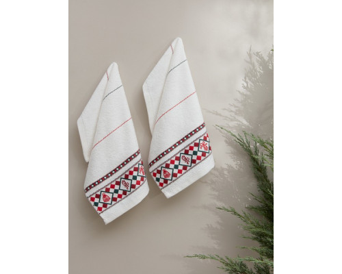 Набор из NONE полотенец для кухни (30x50 см) Christmas