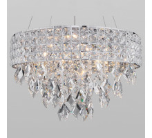 Подвесной светильник Eurosvet Kira 10115/5 хром/прозрачный хрусталь Strotskis