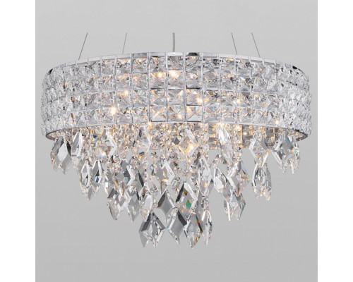 Подвесной светильник Eurosvet Kira 10115/5 хром/прозрачный хрусталь Strotskis