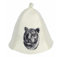 Шапка для бани универсальная Тигр