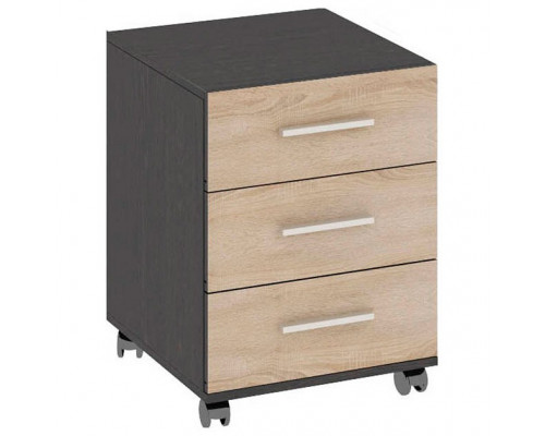 Тумбочка выкатная Успех-2 ПМ-184.12 венге цаво/дуб сонома