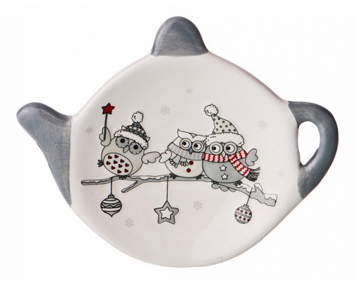 Набор из 2 подставок под чайные пакетики (11.8x9.1x1.5 см) Совята 230-262