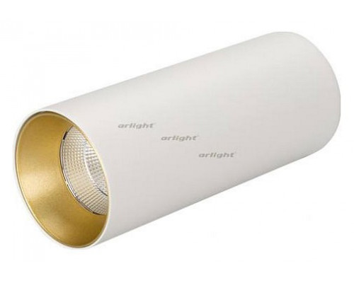 Накладной светильник Arlight SP-POLO-SURFACE-R65-8W Warm3000 (WH-GD, 40 deg) 027511