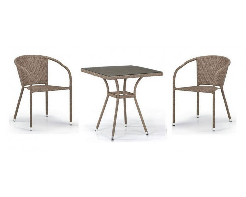 Набор уличный T282BNT/Y137C-W56 Light brown 2Pcs