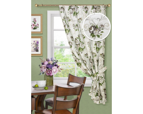 Портьера (136x175 см) 1 шт. Aquarelle - K