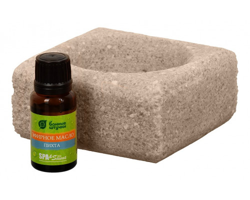 Набор из запарки для бани и соляного испарителя (10x10x5 см) Пихта 32481