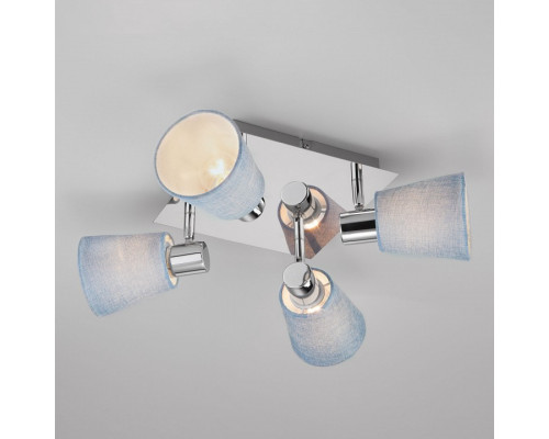 Спот Eurosvet Culver 20080/4 хром/голубой