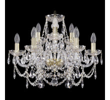 Подвесная люстра Bohemia Ivele Crystal 1411 1411/6+3/195/G