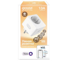 Розетка умная Gauss Smart Home 10А 5510122