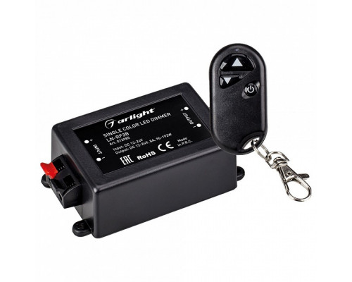 Контроллер-диммер Arlight LN-RF3B LN-RF3B (12/24V, 96/192W, ПДУ-брелок 3кн)