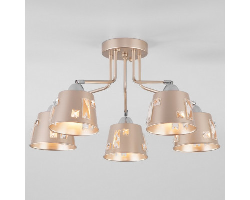 Потолочная люстра Eurosvet Benna 70105/5 шампань