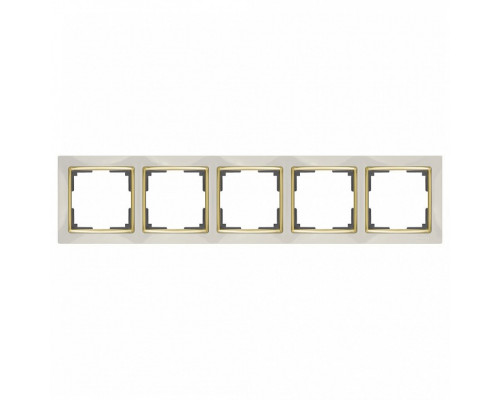 Рамка на 5 постов Werkel Snabb WL03-Frame-05-ivory-GD