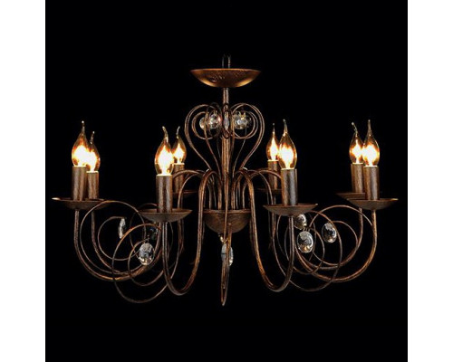 Подвесная люстра Eurosvet Tomas 60018/8 черный с золотом