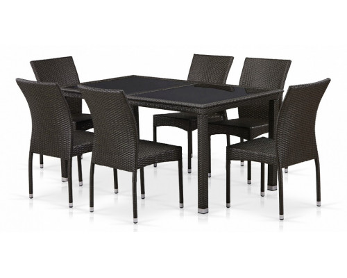 Набор уличный  T246A/Y380A-W53 Brown 6Pcs