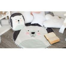 Набор из пледа детского и подушки (90x90 см) Мишка