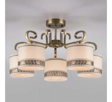 Потолочная люстра Eurosvet Frangia 60086/5 античная бронза