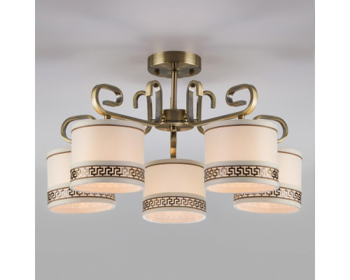 Потолочная люстра Eurosvet Frangia 60086/5 античная бронза