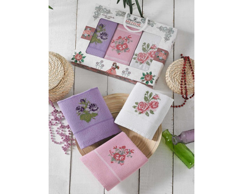 Набор из 3 полотенец для кухни Kanavice Gul