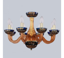Подвесная люстра Bohemia Ivele Crystal Ivele Crystal 1 1308/8/195 G Am/Amber-Blue/H-1J