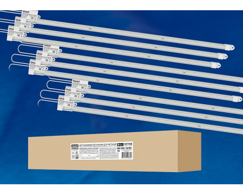 Светильник для растений Uniel ULY-P90 ULY-P90-10W/SPFR/K IP65 AC220V CLEAR KIT09