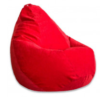 Кресло-мешок Красный Микровельвет 2XL