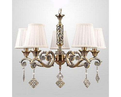 Подвесная люстра Eurosvet Marcella 60042/5 античная бронза