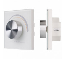 Панель-регулятора ЦТ роторная встраиваемая Arlight Rotary SR-2836R-CCT-RF-IN White (3V, MIX)