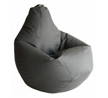 Кресло-мешок Серая ЭкоКожа L