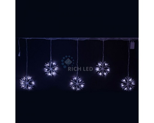 Гирлянда с насадками (3x0.7 м) RL-PSF3*0.7C-W/W