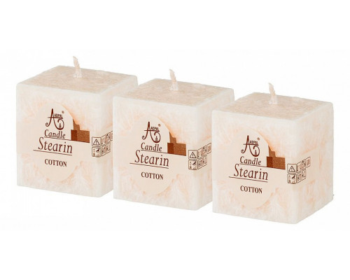 Набор из 3 свечей ароматических Cotton 348-797