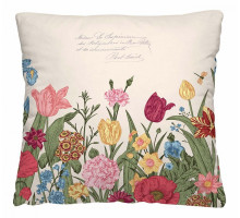 Подушка декоративная (40x40 см) Цветочная клумба