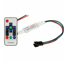 Контроллер-регулятор цвета RGBW с пультом ДУ Arlight CS-SPI CS-SPI-RC-RF14B (2048pix, 5-12V, ПДУ 14 кн)