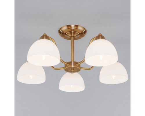 Люстра на штанге Eurosvet Carissa 30172/5 античная бронза