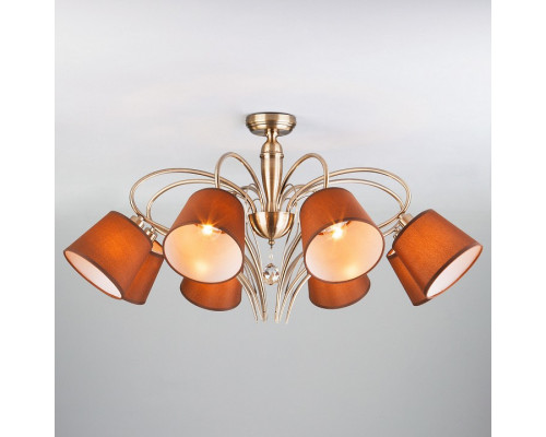 Люстра на штанге Eurosvet Lilly 60074/8 античная бронза