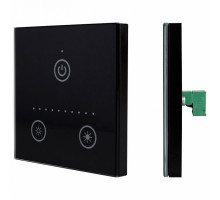 Панель-диммера сенсорная встраиваемая Arlight Sens CT-201-IN Black (12-24V, 0-10V)