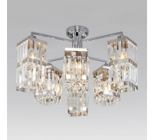 Потолочная люстра Eurosvet Barra 10100/6 хром/прозрачный хрусталь Strotskis