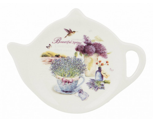 Подставка под чайные пакетики (12x9.5x1.5 см) Лавандовая весна 358-1538