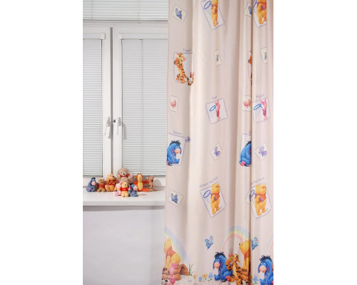 Портьера (200x265 см) 1шт. Винни радуга