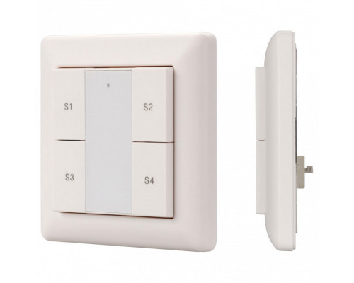 Панель-диммера клавишная накладная Arlight Intelligent DALI-223-1G-4SC-IN (BUS, только сцены)