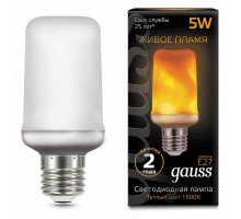 Лампа светодиодная Gauss LED T65 Corn Flame E27 5Вт 1500K 157402105