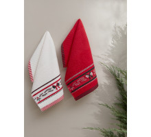 Набор из NONE полотенец для кухни (30x50 см) Christmas