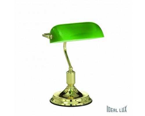 Настольная лампа офисная Ideal Lux Lawyer LAWYER TL1 OTTONE